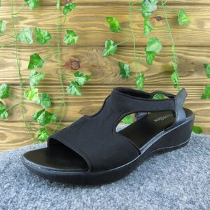 GNWflex Karin Women Gladiator Sandal‎ Shoes Size 8.5 Medium Black Synthetic